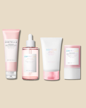 KIT GLOW ROSA SKIN1004 - Para pieles grasas con puntos negros y filamentos sebáceos